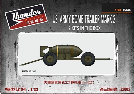 Thunder-Model 1/32 US Army Mark 2 Bomb Trailer (2)