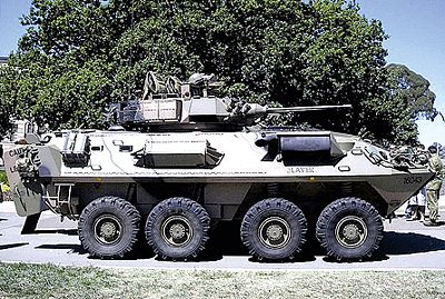 Trident ASLAV 25 Australian Light Armored Reconnaissance Vehicle HO Scale Model Roadway Vehicle #87153