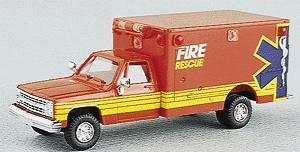Trident Fire/Rescue vehicle HO Scale Model Roadway Vehicle  #90061