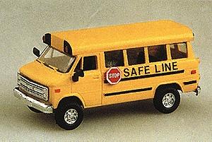 Trident School Bus Safe Line HO Scale Model Railroad Vehicle #90076