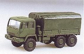 Trident M1083 Dual Rear Axle Flatbed w/Cover HO Scale Model Railroad Vehicle #90087