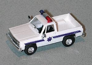 Trident Chevy Pick Up Arizona Highway Patrol White & Blue Stripe HO Scale Model Vehicle #90194