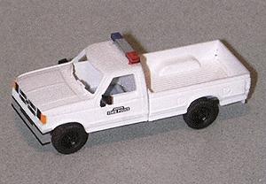 Trident Ford Extended Cab Pick-Up State Police White HO Scale Model Railroad Vehicle #90216