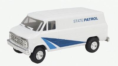 Trident Chevrolet Van Colorado State Patrol HO Scale Model Railroad Vehicle #90255