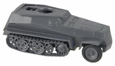 Trident 253/5 Armored Personnel Carrier w/Enclosed Body Gray HO Scale Model Roadway Vehicle #90270g