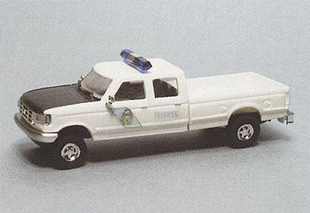Trident Ford Crewcab Pick Up Alaska State Trooper HO Scale Model Roadway Vehicle #90274