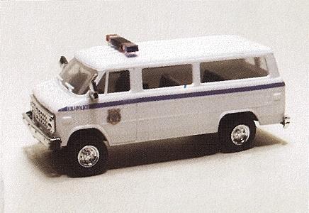 Trident Chevrolet Van Federal Bureau of Investigation HO Scale Model Roadway Vehicle #90298