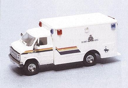 Trident Royal Canadian Mounted Police Ambulance HO Scale Model Roadway Vehicle #90299