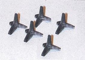 Trident Anti Tank Obstacles WWII Jack Type (5) HO Scale Model Railroad Building Accessory #96022