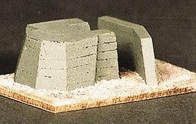 Trident Large Atlantic Wall Bunker Resin HO Scale Model Railroad Building #99002 Trident Large Atlantic Wall Bunker Resin HO Scale Model Railroad Building #99002