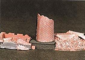 Trident Resin Ruined Industrial Smokestack HO Scale Model Railroad Building #99006 Trident Resin Ruined Industrial Smokestack HO Scale Model Railroad Building #99006