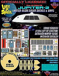 TSDS LiS- Jupiter 2 Spaceship Decal & Vinyl Set for MOE Science Fiction Model Decal 1/35 #116