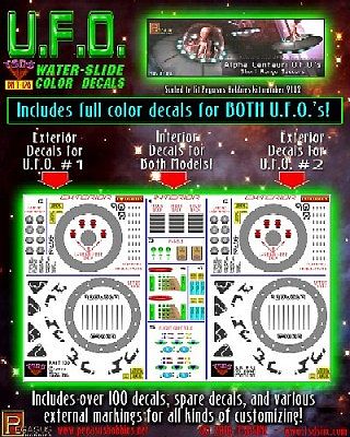 TSDS Alpha Centauri UFO Decal Set for PGH Science Fiction Plastic Model Decal 1/32 Scale #120