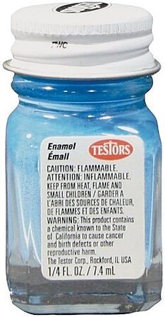 Testors Light Blue 1/4 oz Hobby and Model Enamel Paint #1108