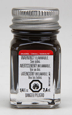 Testors Dark Brown 1/4 oz Hobby and Model Enamel Paint #1121tt