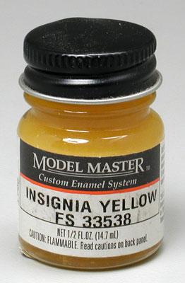 Testors Model Master Insignia Yellow 33538 1/2 oz Hobby and Model Enamel Paint #1708