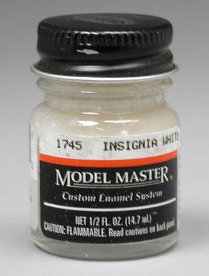 Testors Model Master Insignia White 17875 1/2 oz Hobby and Model Enamel Paint #1745