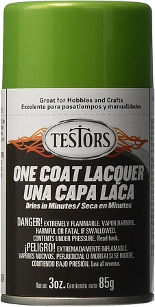 Testors Lacquer Spray Lime Ice 3 oz Hobby and Model Lacquer Paint #1835m