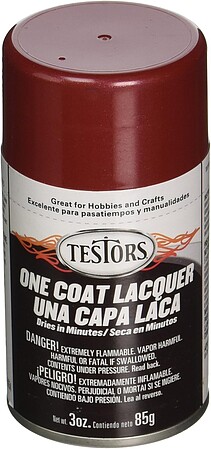 Testors Lacquer Spray Mythical Maroon 3 oz Hobby and Model Lacquer Paint #1838m