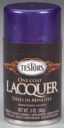 Testors One Coat Spray Lacquer 3oz Purple-licious