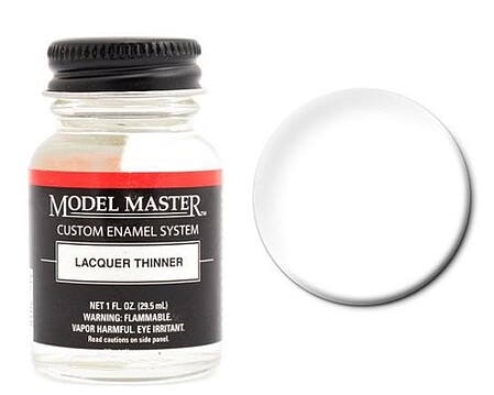 Testors Model Master Lacquer Thinner 1/2 oz Hobby and Model Lacquer Paint  #28016