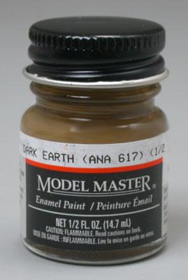 Testors Model Master Dark Earth ANA617 1/2 oz Hobby and Model Enamel Paint #2054