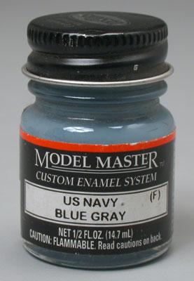 Testors Model Master WWII US Navy/UK Flat Blue Gray 1/2 oz Hobby and Model Enamel Paint #2055