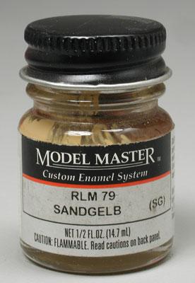 Testors Model Master Sandgelb RLM 79 1/2 oz Hobby and Model Enamel Paint #2088