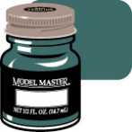 Testors Russian Interior Blue/Green 1/2 oz Hobby and Model Enamel Paint #2135