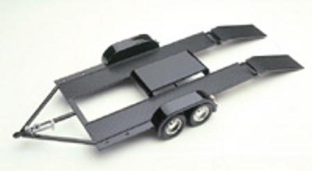 Testors Tandem Metal Car Trailer Metal Body Plastic Model Vehicle Kit 1/24 Scale #234