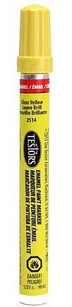 Testors Yellow Paint Marker Hobby and Craft Paint Marker #251409