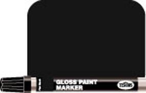 Testors 1/3 oz Enamel Paint Marker Flat Black Hobby Paint Marker #2549c