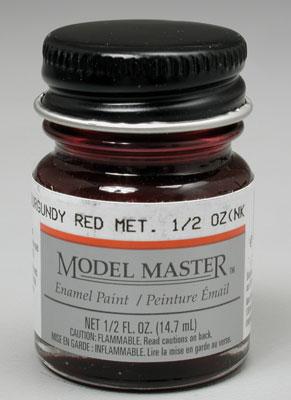 Testors Model Master Burgundy Red Metallic 1/2 oz Hobby and Model Enamel Paint #2705