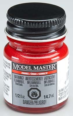 Testors Bright Red Pearl 1/2 oz Hobby and Model Enamel Paint #2775