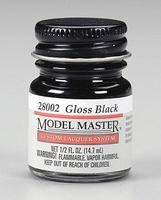 Model Master Lacquer Gloss Black 1/2 oz Hobby and Model Lacquer Paint #28002