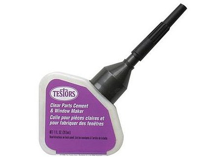 Testors 1oz. Clear Parts Cement w/App (replaces #3515) Plastic Model and Hobby Cement #281217