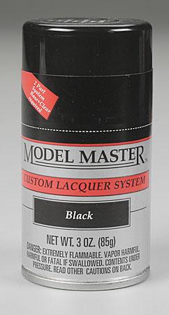 Testors Model Master Spray Black 3 oz Hobby and Model Lacquer Paint #28133