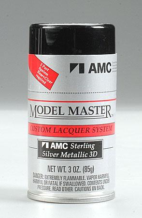 Testors Model Master Spray Sterling Silver Metallic 3 oz Hobby and Model Lacquer Paint #28141