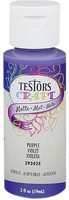 Testors Acrylic Craft Paint Matte Purple 2oz Bottle #292425a