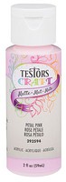 Testors Acrylic Craft Paint Matte Petal Pink 2oz Bottle #292594