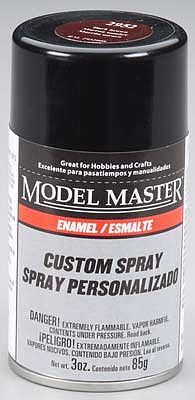 Testors Model Master Spray Dark Brown Gloss 3 oz Hobby and Model Enamel Paint #2952