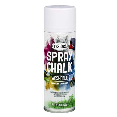Testors Spray Chalk White Hobby and Model Paint Supply #307587