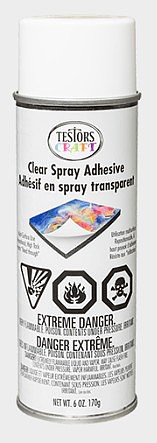 Testors Clear Spray Adhesive 6 oz. Spray #329222