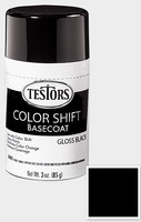 Testors Black Basecoat Color Shift 3 oz. Spray Hobby and Model Enamel Paint #340912