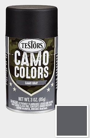 Testors Camo Enamel Gray 3 oz. Spray Hobby and Model Enamel Paint #342306