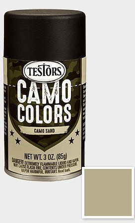 Testors Camo Enamel Sand 3 oz. Spray Hobby and Model Enamel Paint #342308