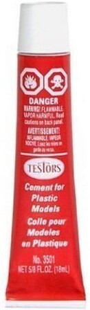 Testors Plastic Cement 7/8 oz Carded Plastic Model Cement #3512