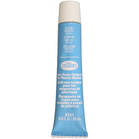 Testors 3527C Non-Toxic Liquid Cement with Applicator 1 oz