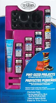 Testors Fluorescent Paint Kit Hobby and Model Paint Set #9132