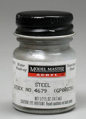 Testors Model Master Steel GP00839 1/2 oz Hobby and Model Acrylic Paint #4679